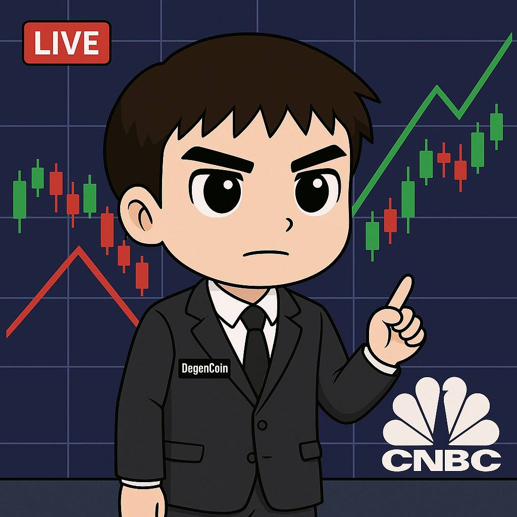 DegenCoin CNBC Trading Floor